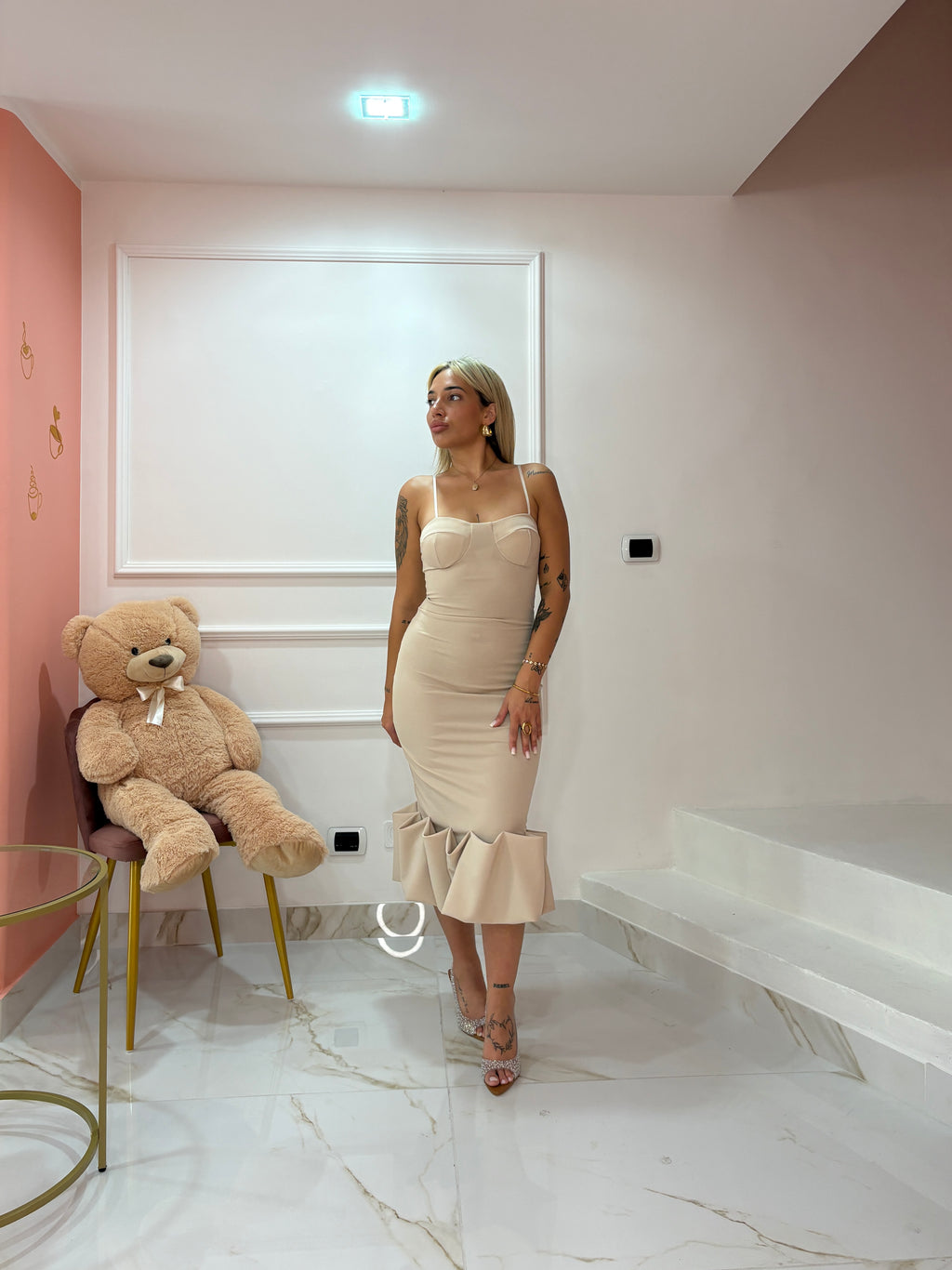 VESTITO CLAIRE BEIGE