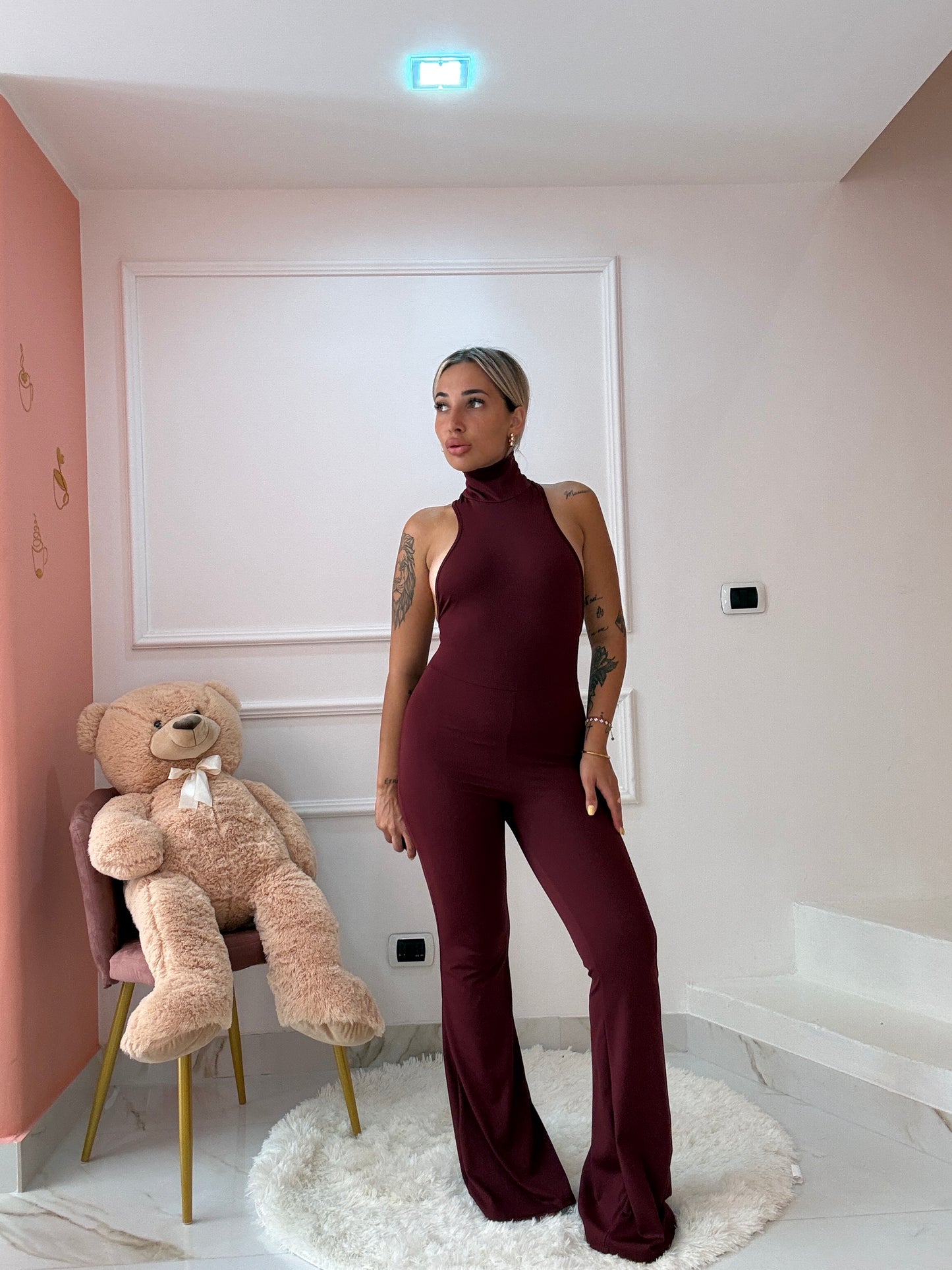 JUMPSUIT NAOMI BORDEAUX