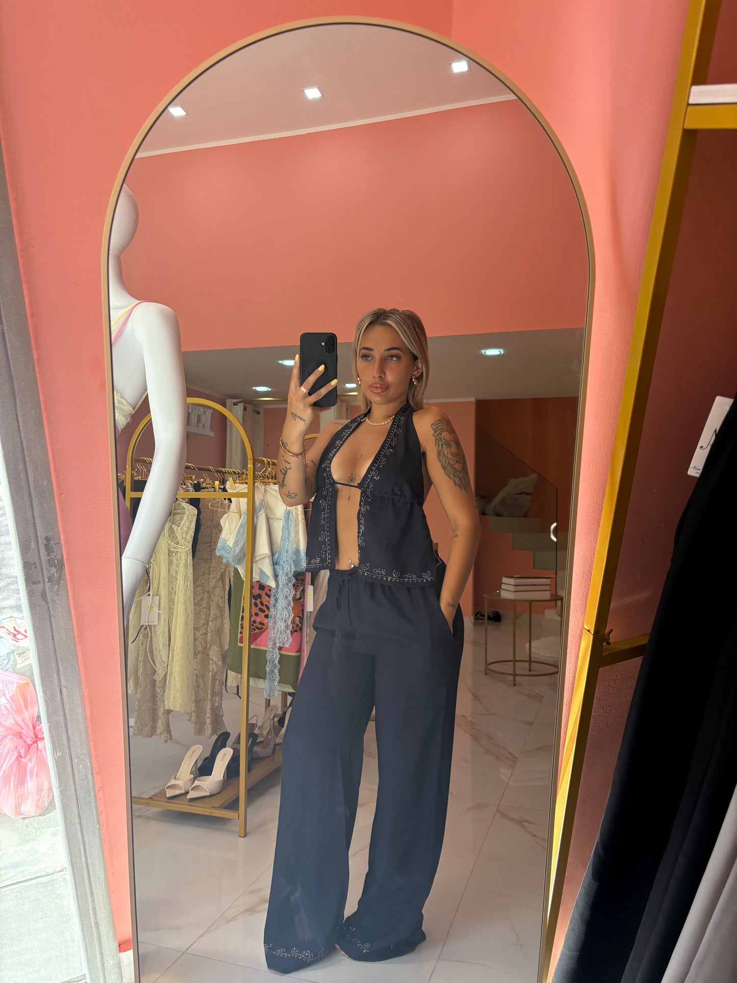 COORDINATO SAMIRA BLU NAVY