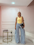 TOP MELANIE A COSTINE GIALLO